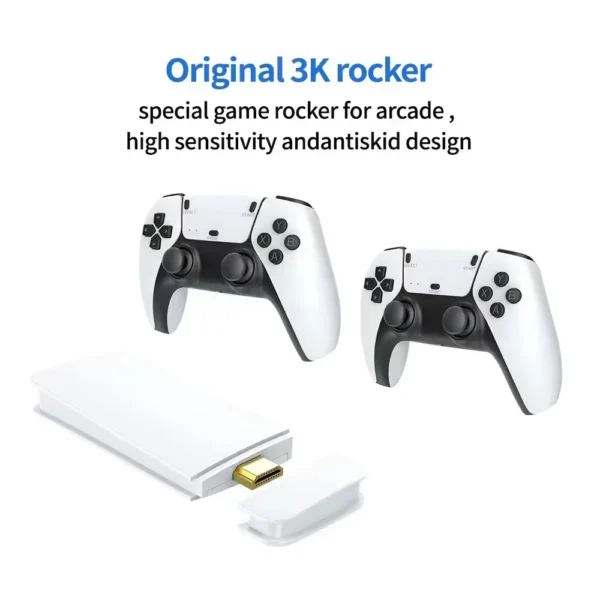 M15 Game Stick Mini TV Handheld Game Console Wireless Gamepads Video Game 64G 20000+ Retro Game HD Output Two-player for PS1 Etc - Image 3