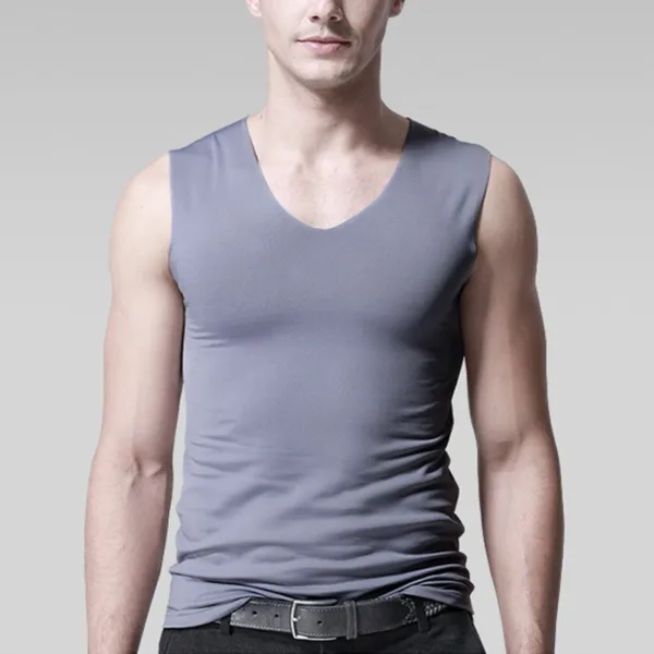 Men's Ice Silk Mesh Tank Tops Gym Stringer Transparent Bodybuilding Sleeveless Shirt Fitness Vest Male mesh Muscle Singlets - Image 7