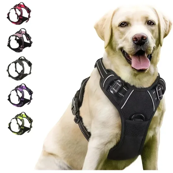 Dog Harness No Pull Reflective Dog Harness Vest with Easy Control Handle For Small Large Dogs Outdoor walking Training Supplies - Image 7