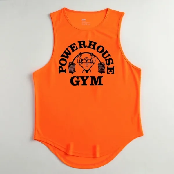 Men's Singlets Top for Fitness Gym T-shirts Suspenders Man Bodybuilding Shirt Vests Stringer Sleeveless Sweatshirt Clothing Vest - Image 2