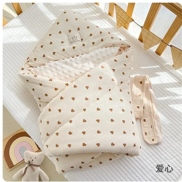 Newborn Baby Blanket Envelope Swaddle Wrap Baby Receiving Blankets Boy Girl Cotton Soft Infant Sleep Sack Crib Stroller Blanket - Image 2