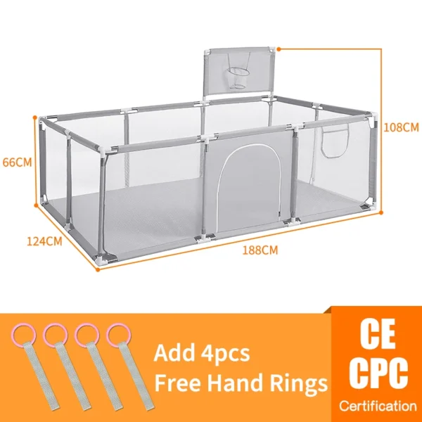 PANGDUBE Baby Playpen for Children Baby Playground for 6 months~6 Years Old Kids Baby Activity Fence Baby Games Park - Image 17
