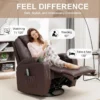 Recliner Chair, Rocking with Massage and Heat, 360° Swivel for Adults, Rocker Manual Remote - Image 4