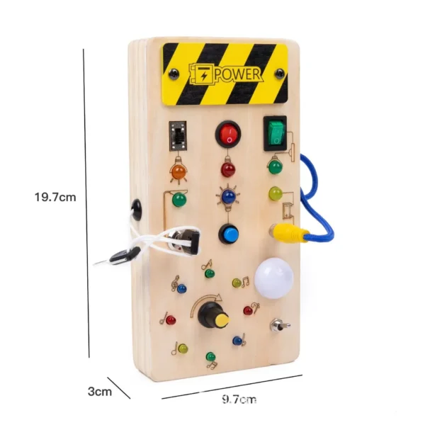 Montessori Busy Board Circuit LED Light Socket ON/OFF Baby Early Hand Fine Cognitive Education Teaching Aids Toy Gifts Busyboard - Image 23