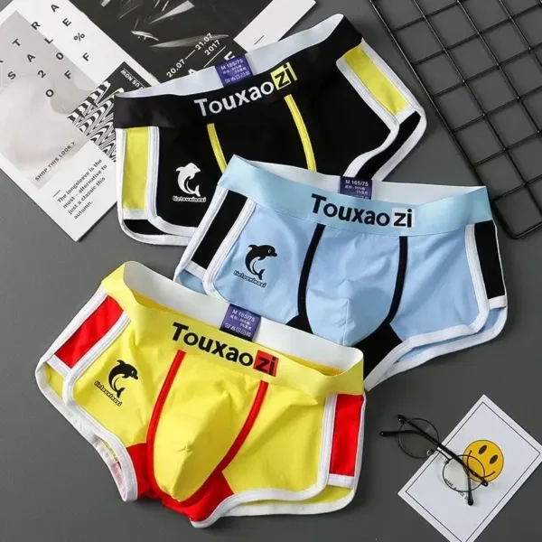 3Pcs/Lot Men Panties Cotton Underwear Boxers Briefs Mens Fashion Dolphin Boxershorts Trends Youth Personality Underpants Homme - Image 15