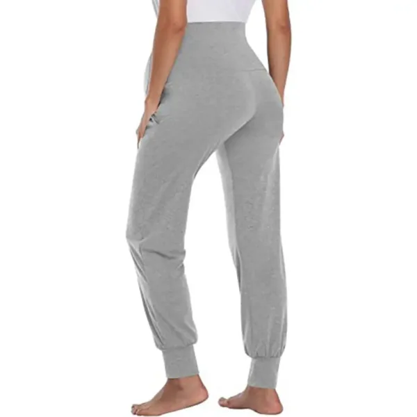 Maternity Trousers Summer New Pregnant Casual Loose Solid Color Belly Support Maternity Pants Elastic Waist Maternity Leggings - Image 7