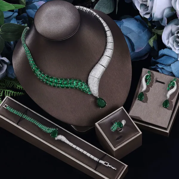 Waterdrop Bridal Jewelry Set - Image 3