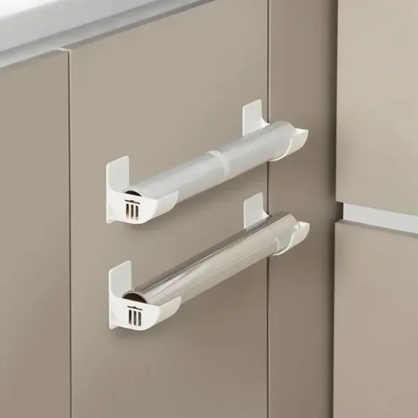 4PCS Wall Mounted Trash Bags Holder Garbage Bag Storage Box Organizer Plastic Bag Film Container Dispenser For Kitchen Shelf - Image 3