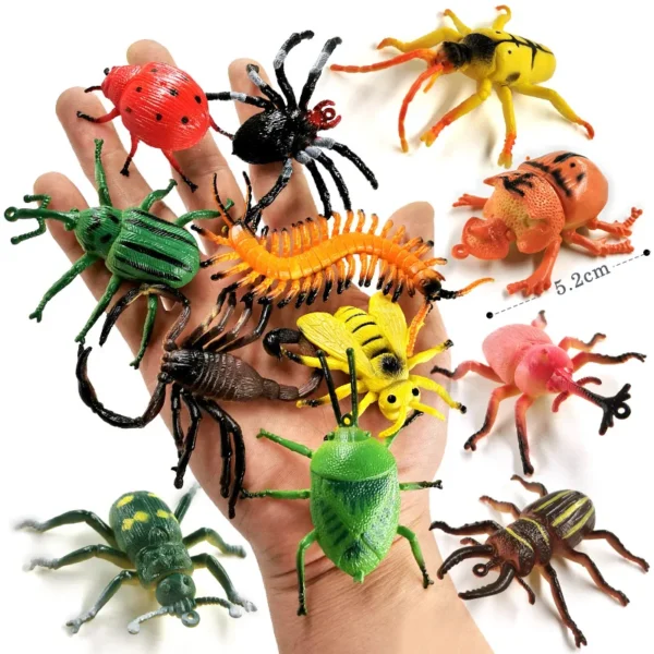 12Pcs Insect Spider Butterfly Fish Dinosaur Dog Cat Horse Figurine Farm Animal Model Action Figure Hot Toy Set For Children Gift - Image 30