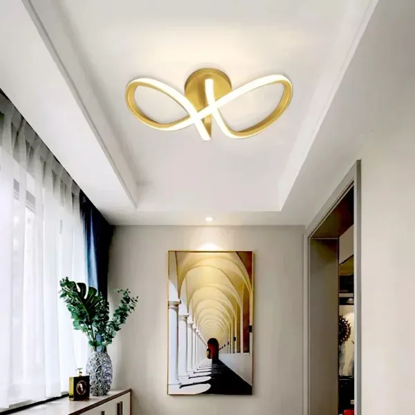 Modern LED Ceiling Light Corridor Lighting Fixture Minimalist Line Lamps Aisle Entryway Staircase Corner Indoor Decor Led Lustre - Image 2