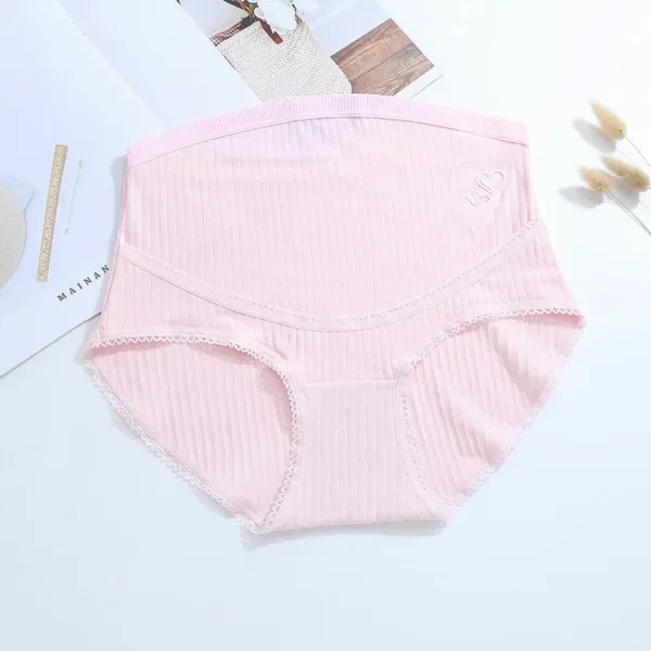 Women's Maternity High Waist Cotton Panties C Section Recovery Postpartum Soft Stretchy Full Coverage Underwear - Image 3