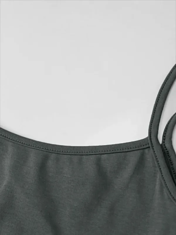 2024 Summer Women's New Fashion Simple Temperament Suspender Long Backless Slim Waisted Sexy Sweet And Spicy Casual Dresses - Image 4