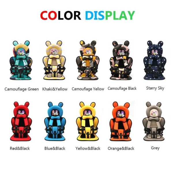 New Baby Safety Seat for 0-12 Years Old Kids Universal Car Mattress Pad Portable Shopping Cart Mat Child Seat Car Child Cushion - Image 12