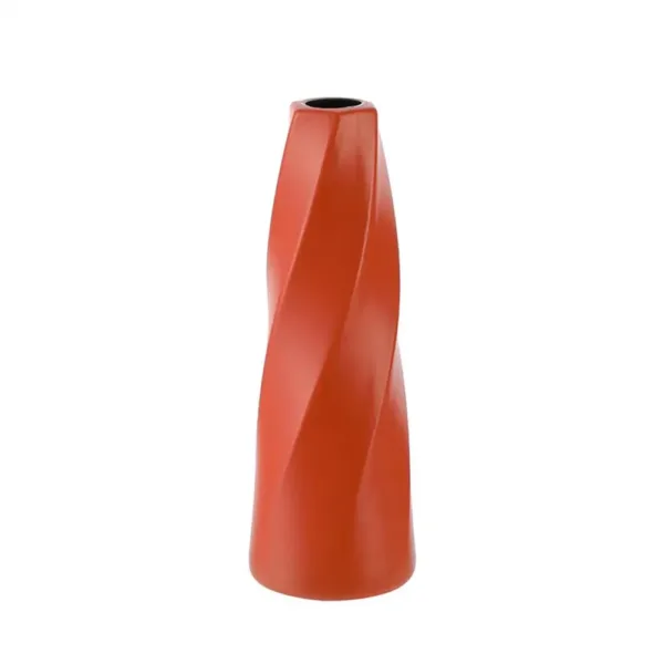 Plastic Vase White Imitation Ceramic Flower Pot Plants Basket Nordic Wedding Decorative Dining Table Bedroom Home for Decoration - Image 7
