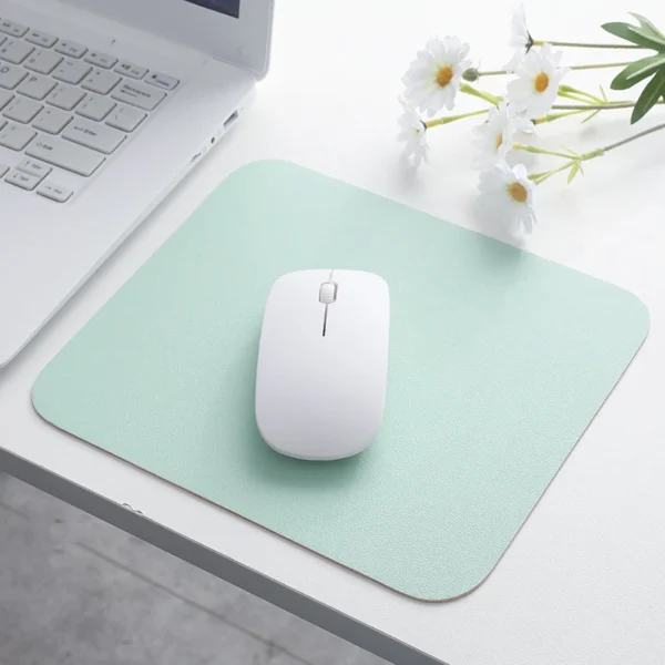 Waterproof PU Leather Mouse Pad Gaming Mouse Pad Simple Solid Color Antislip Computer Desk Accessories School Office Accessories - Image 15