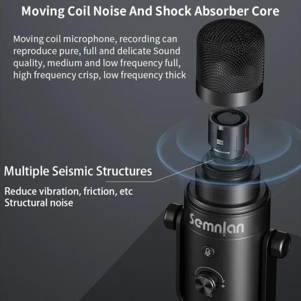 SEMNLAN Dynamic Microphone - Image 5