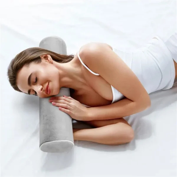 NEW Memory Cotton Cylindrical Cervical Neck Roll Pillow Sleeping Round Pillow Adult Neck Protection Pillow For Men And Women - Image 3