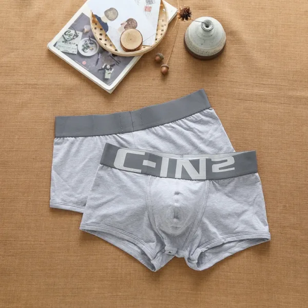 Brand Men's Underwear Sexy Cotton Fashion Trend Personality Comfortable Breathable Letters Youth Boxer Briefs Underpants - Image 9