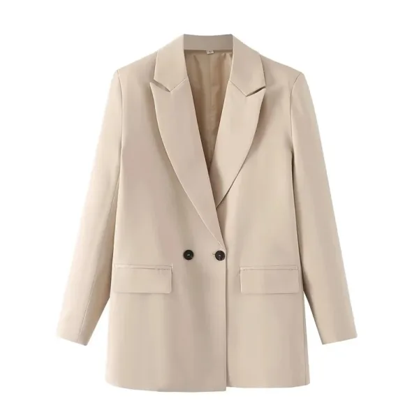 TRAF Blazer Woman Black Beige Khaki Blue Green Gray Women coat Fashion Office Wear Women's Blazers Jacket Outerwears 2024 - Image 6