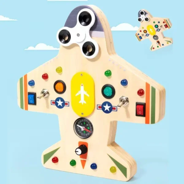 Montessori Busy Board Circuit LED Light Socket ON/OFF Baby Early Hand Fine Cognitive Education Teaching Aids Toy Gifts Busyboard - Image 18
