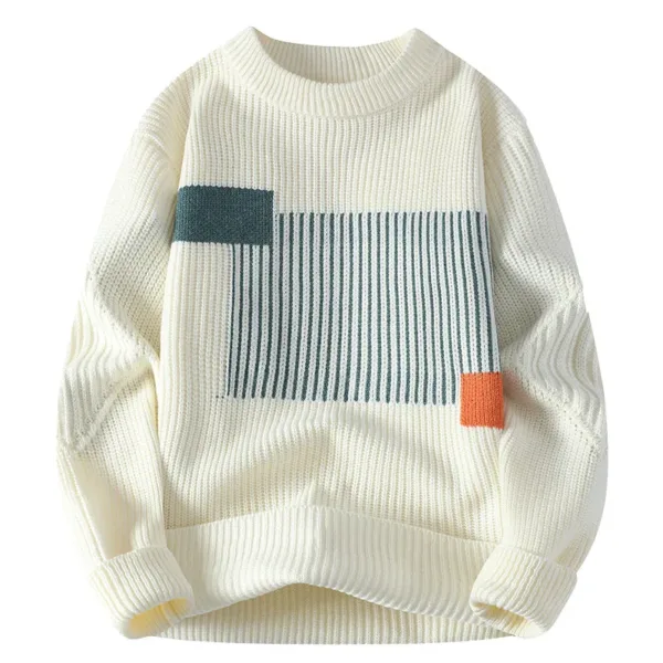 2023 Winter New style Men's high quality thicken Fashion Trend Sweater male Casual wool pullovers Warm Sweaters men size M-3XL - Image 4