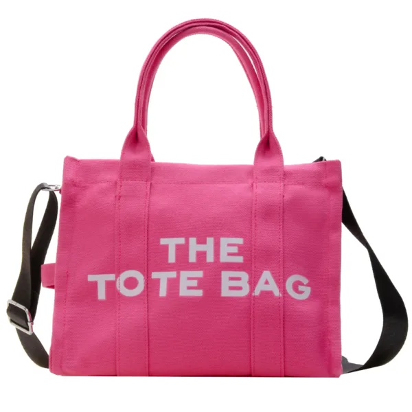 Solid Canvas Tote Bag - Image 2