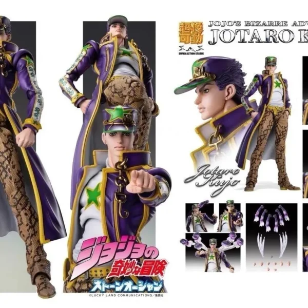 Super action statue 17cm Action Figure jojo bizarre adventure Kujo Jotaro Dio Brando Diavolo Bruno Bucciarati Leone Jolyne Cujoh - Image 10