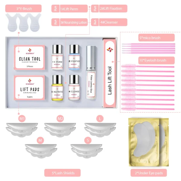 ICONSIGN Upgrade Version Lash Lift Kit Lifting Eyelashes Lasting 6-8 Weeks Lash Perm Eyelash Enhancer Makeup Tools - Image 6