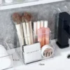 Transparent acrylic 3-5 grid makeup box,makeup brush bucket,makeup organizer,student desk pen holder jewelry storage box - Image 5
