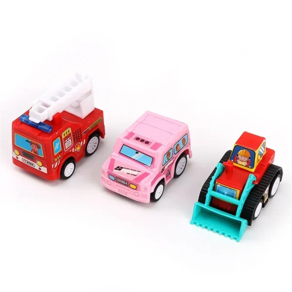 Mini Tractor Car Toy Pull Back Car Children's Toys Engineering Vehicle Fire Truck Kids Inertia Cars Diecasts Toy Children Gifts - Image 2
