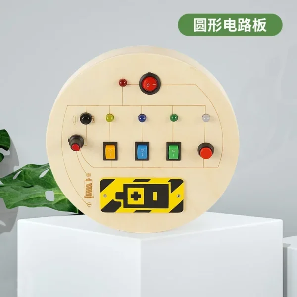 Montessori Busy Board Circuit LED Light Socket ON/OFF Baby Early Hand Fine Cognitive Education Teaching Aids Toy Gifts Busyboard - Image 15