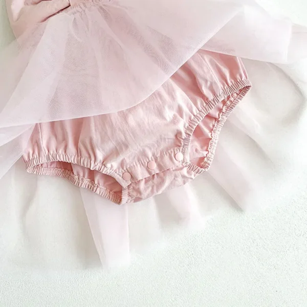 MILANCEL Summer Baby Dresses Toddler Girls One Piece Mesh Skirt Camisole Dress Newborn Clothes 0-2Y - Image 5