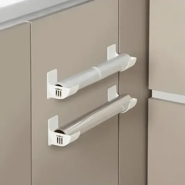 4PCS Wall Mounted Trash Bags Holder Garbage Bag Storage Box Organizer Plastic Bag Film Container Dispenser For Kitchen Shelf - Image 7