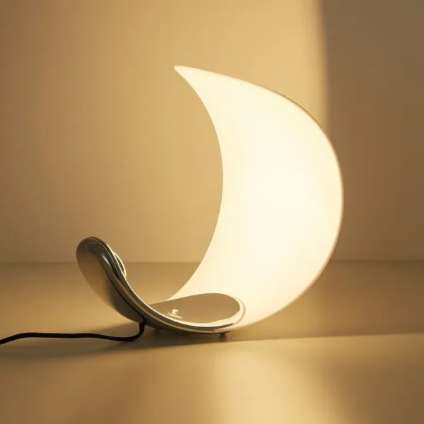 Simple and Modern Nordic Designer Creative Moon Reading Table Lamp Bedroom Study Bedside Decoration Atmosphere LED Night Light - Image 2