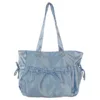 Satin Folded Bow Tote Bag - Image 4