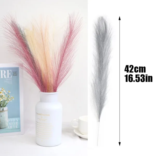 Faux Pampas Grass Beige 10PCS,Small Artificial Pompas Grass Decor for Vase,Fake Fluffy Pampas Floral for Home Wedding Boho Decor - Image 19