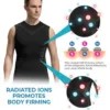 Ionic Shaping Vest Body Shaper Vest Compression Tank Top Men Slimming Tummy Vest Skin-friendly Tummy Control Sleeveless Shirts - Image 2