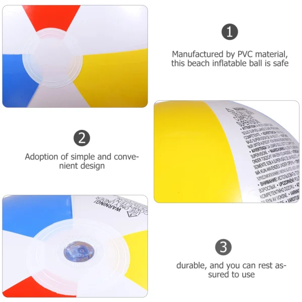 Four-color Outdoor Beach Ball Inflatable 59020 Uninflated Diameter 51cm Toy Swimming Balls Toys Giant Small Teenagers - Image 6