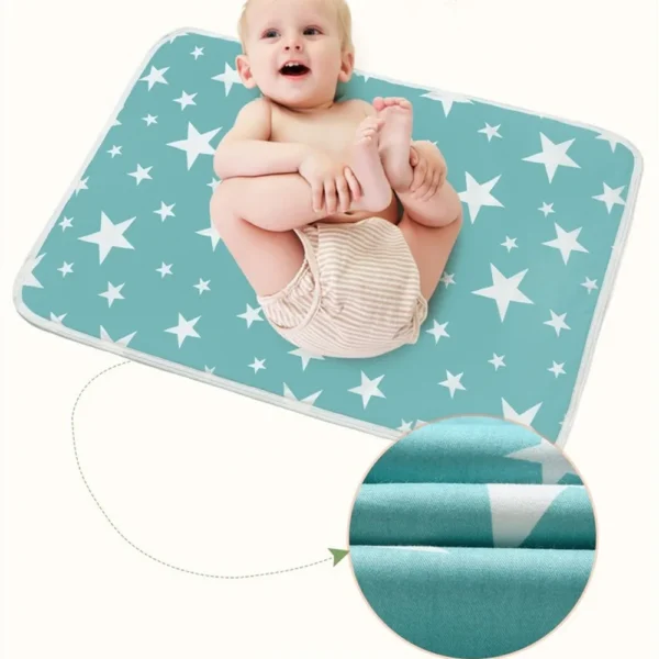 Baby Diaper Changing Mat Infants Portable Foldable Washable Waterproof Mattress Travel Pad Floor Mats Cushion Reusable Pad Cover - Image 21