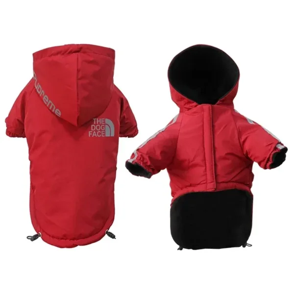 Winter Dog Clothes Warm Fleece Pet Dogs Jacket Reflective Waterproof For Small Medium Dogs Chihuahua French Bulldog Coat Pug - Image 3