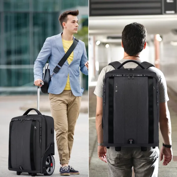 Rolling Trolley Travel Bag - Image 4