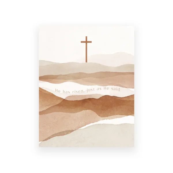 Jesus Cross Minimal Art Prints Faith Can Move Mountains Canvas Poster Bible Verse Painting Modern Scripture Wall Decor Pictures - Image 9