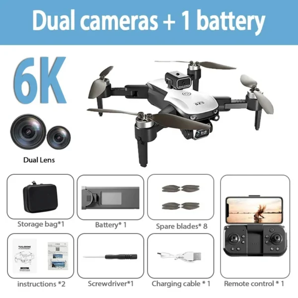 New S2S Mini Drone Profesional 8K HD Camera Fly 25Min Obstacle Avoidance Brushless Foldable Quadcopter Optical For Xiaomi - Image 3