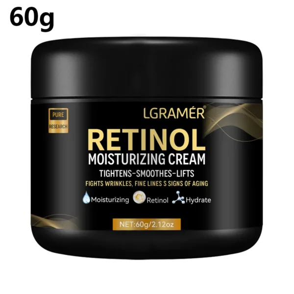 Men Retinol Face Cream Remove Wrinkle Firming Lifting Whitening Brightening Moisturizing Facial Skin Beauty Care 60g - Image 2