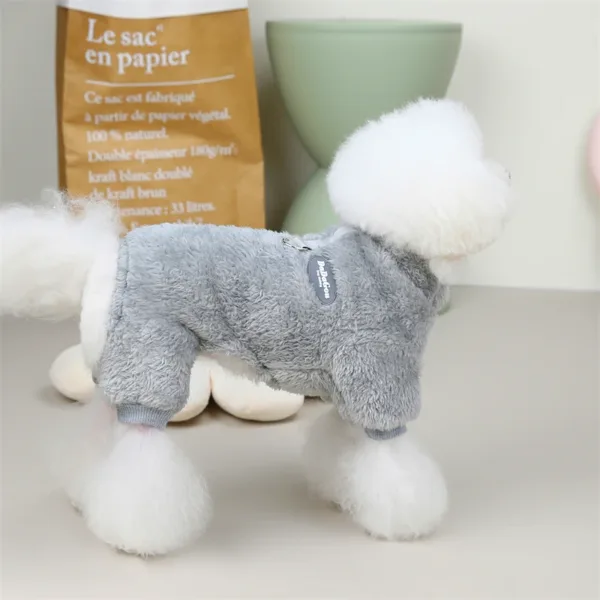Winter Puppy Jumpsuit Soft Warm Dog Clothes For Small Medium Dogs Pajamas Chihuahua Coat Pug Yorkies Overalls Pet Clothing - Image 3