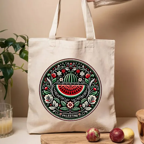 Watermelon Print Tote Bag