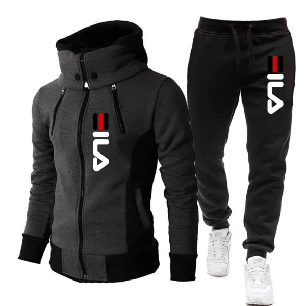 Men's Winter Tracksuit Hoody Hoodies+Pant High Neck 2-Pcs Set Brand Casual Coldproof Male Sports Cloth Ski Sweat Suit Streetwear - Image 13