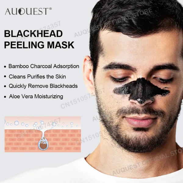 Blackhead Remover Face Mask Cream Oil-Control Nose Black Dots Mask Deep Cleansing Pore Nose Men Women Beauty Cosmetics Skin Care - Image 6