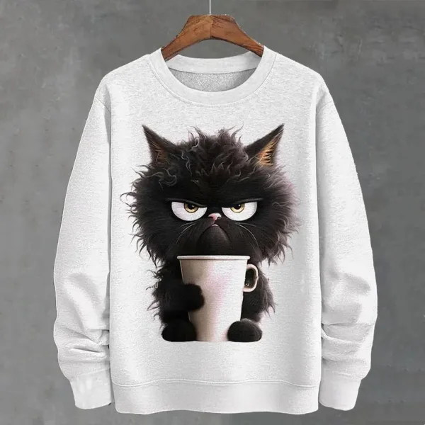 Teacup Cat 3d Print Woman Clothing Funny Women Hoodie Fashions Long Sleeve Pullover Tops Oversized Hoodies For Autumn/Winter - Image 7