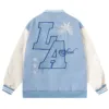 Letter Embroidery Men's Baseball Jacket Y2k Flame Leather Varsity Jacket Windbreaker High Street Hip-Hop Vintage Coat Clothing - Image 3